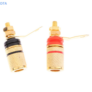 Dta 1 Cặp Bộ Khuếch Đại Mạ Vàng Loa Ràng Buộc Bài Nhà Ga 4MM Ổ Cắm Loa Cắm Jack Kết Nối Âm Thanh Thiết Bị Đầu Cuối Chuối Phích Cắm PO