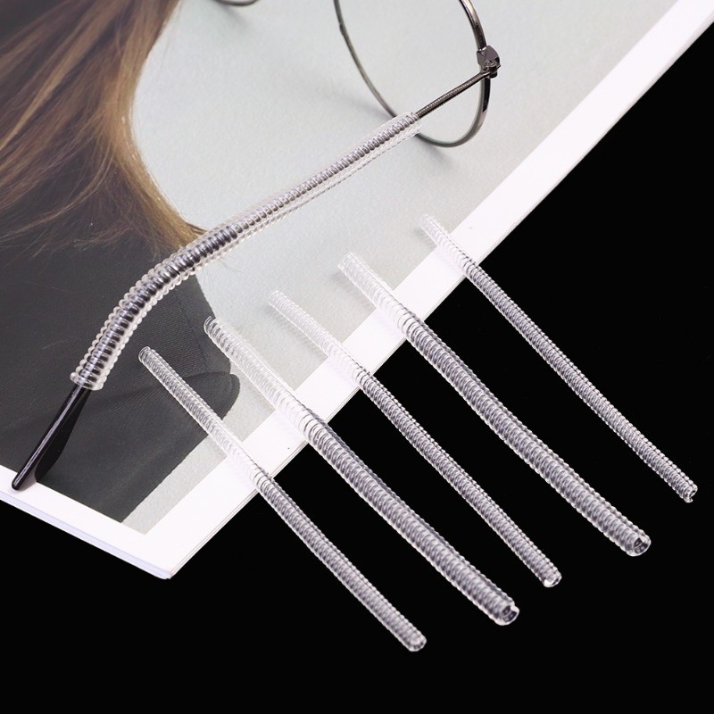 5 Chiếc Kính Chống Trơn Trượt - Bọc Tai Xoắn Ốc - Chân Kính Mắt Chống Rơi Cố Định - Có Thể Cắt, Co Giãn, Thoải Mái - Phụ Kiện Kính Mắt