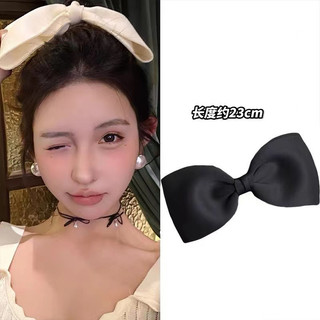 1 mảnh mũ nón mỏ vịt nơ đen cỡ lớn có kẹp tóc mới cao cấp và phong cách cho nữ mùa hè