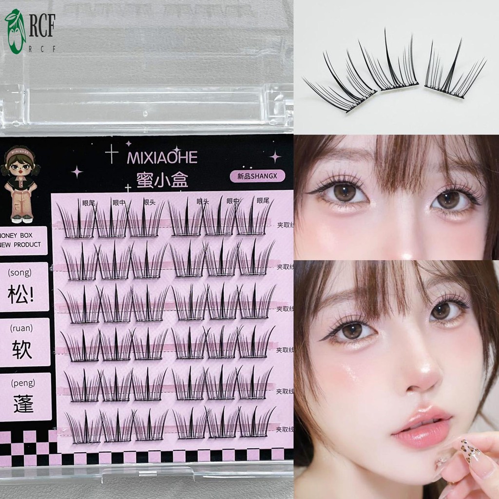 Phụ nữ nối mi Wispy Hàn Quốc Lông mi giả lâu trôi