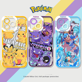 Ốp Lưng Cho Samsung Galaxy A02 A21S A11 A13 A10 A10S A31 A71 A55 A51 A30 A20 A24 Pokémon Gengar Pikachu Charizard Squirtle Anime Vỏ Điện Thoại Mềm Trong Suốt