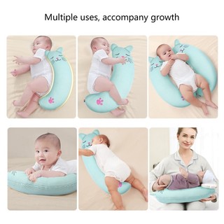 DE Trẻ Sơ Sinh Hỗ Trợ Giấc Ngủ Gối Hình Mặt Trăng Cuddle Đồ Chơi Cho Trẻ Sơ Sinh Giảm Lắc Tay