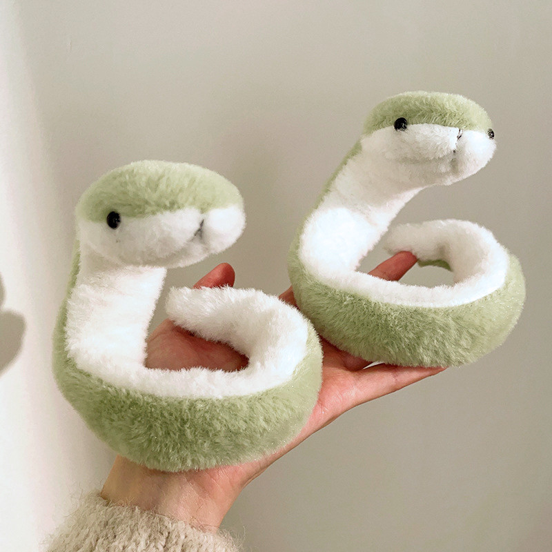 💕Dreamy💕Búp bê nhồi bông bằng rắn, Quấn sang trọng quanh cánh tay Đồ chơi sang trọng năm con rắn, Búp bê đi cùng trẻ em Rắn nhỏ mềm hoạt hình Búp bê động vật rắn xanh Quà tặng trẻ em