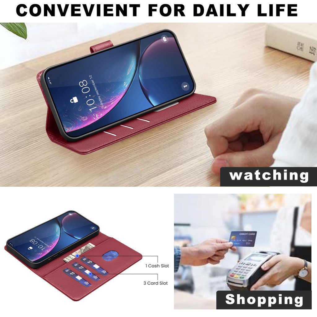 Ốp Điện Thoại Lật Thời Trang Mới Cho Samsung Galaxy A03S A02S A05S A13 A14 A23 A24 A25 A33 A34 A35 A53 A54 A55 A72 A73 M23 M13 M15 M55 M62 Vỏ Ví Lật Da PU Có Khe Cắm