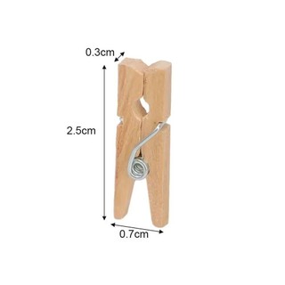 CLEARLINE 50 / 100 Chiếc Kẹp Ảnh, Kẹp Quần Áo Mini Có Thể Tái Sử Dụng, Kẹp Gỗ Bền Để Treo Hình Ảnh Giấy Thủ Công DIY