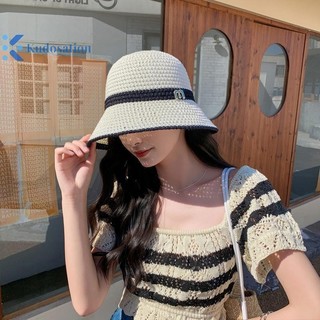 Kudosation 1 Mới Ngoài Trời Chống Tia UV Mũ Chống Nắng Mùa Hè Nữ Xô Có Thể Gập Lại Lưu Vực Rỗng Khâu Panama Nón Ngư Dân