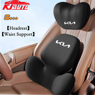 Cập nhật KIA KN mới [Hỗ trợ tựa đầu & thắt lưng] Bộ nhớ Cotton Gối cổ tự động Hỗ trợ thắt lưng Có thể tháo rời Có thể giặt được cho KIA Seltos Sonet Picanto RIO Carnival sorento Sportage GT Line