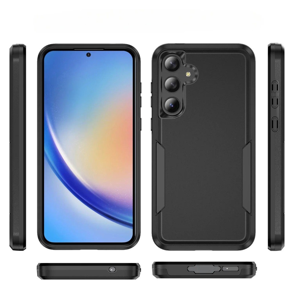 Ốp lưng hạng nặng quân sự cho Samsung Galaxy S24 FE S22 S23 Plus S25 Ultra A06 A16 A56 A55 A35 A15 Vỏ bảo vệ giáp