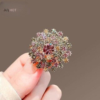 Julyhot Vintage Màu Kim Cương Giả Bồ Công Anh Thổ Cẩm Dành Cho Nữ Quần Áo Áo Áo Trang Sức Phụ Kiện Massivedeals