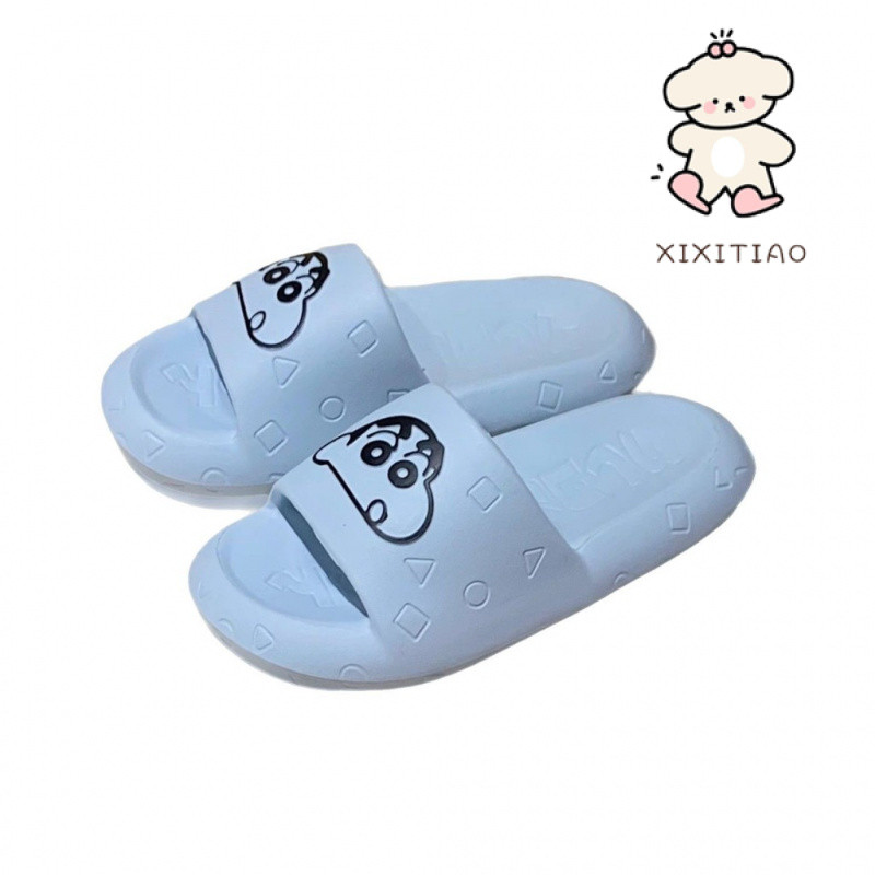 Xixitiao Dép Dễ Thương Crayon Shin-Chan Dép Nam Nữ Đế Dày Cặp Đôi Mùa Hè Cô Gái Trái Tim Nhà