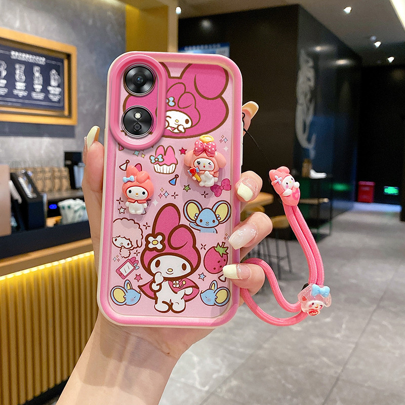 ốp lưng oppo a18 oppo a38 Ốp điện thoại búp bê 3D dễ thương cho ốp lưng oppo a18 .