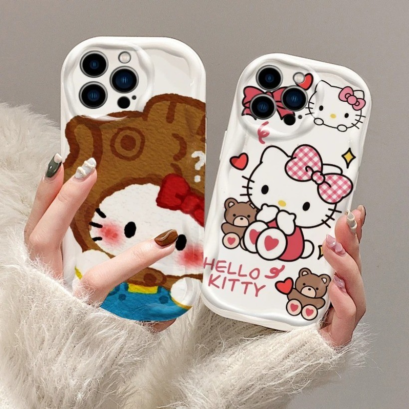 Ốp Điện Thoại Họa Tiết Cat Gấu Dễ Thương Tương Thích Cho OPPO A3X A3 Pro A40 A3S A5 AX5 A5S AX5S A7 AX7 A12e A12 A15 A15S A16 A16S A54S A8 A31 A5 A9 2020 F9 Pro Ốp Mềm
