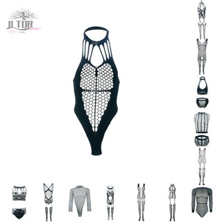 Bộ đồ liền thân nam Sheer Hollow Out với thiết kế lưới cá Đồ lót gợi cảm