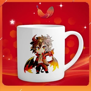 Combo Ly Uống Nước In Hình CHIBI RỒNG LỬA VÀ PHƯỢNG HOÀNG LỬA - Ly In Hình Cao Cấp