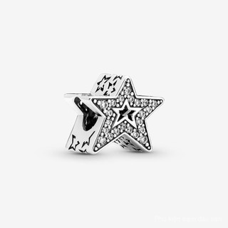 Mặt Dây chuyền hạt Charm ngôi sao (Vòng tay Charm) trang sức mạ tự làm