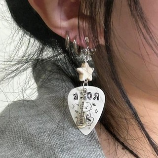 Puppy Bass Pick Bông Tai Guitar Punk Cô Gái Nóng Bông Tai Đá Độc Đá