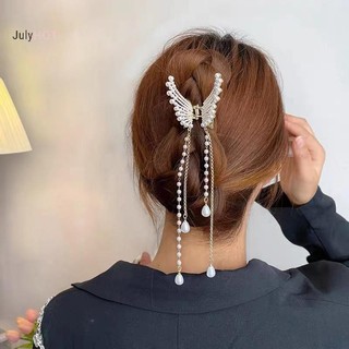 Julyhot Tua Rua Ngọc Trai Nữ Thanh Lịch Vuốt Tóc Cua Kẹp Tóc Phụ Kiện Tóc Massivedeals