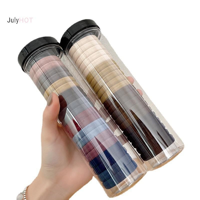 Julyhot 20 Cái / hộp Co Giãn Liền Mạch Vòng Tóc Đuôi Ngựa Giá Đỡ Dây Tóc, Màu Trơn Phụ Kiện Tóc Massivedeals