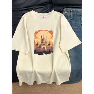 2025 Mới Phong Cách Hàn Quốc Mới 100% Cotton Unisex Tay Ngắn Oversize Áo In Hình Nam Plus Size 5XL Tee Rời Nữ Cổ Tròn Áo