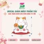 Decal TRÀ ĐÀO - Decal Dán Tường Trang Trí Quán Ăn, Trà Sữa, Cà Phê.