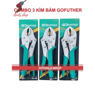 Combo 3 Kìm Bấm Miệng Cong 10inch 250mm GF Tay Bọc Chống Trượt