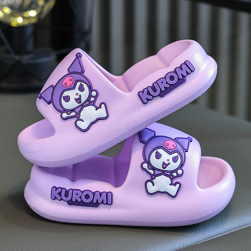 Dép Hoạt Hình Mùa Hè Sanrio Thời Trang 2024 Cho Bé Gái - Đế Mềm, Chống Trơn Trượt Cho Bé Gái, Lý Tưởng Cho Thời Gian Chơi Trong Nhà & Ngoài Trời