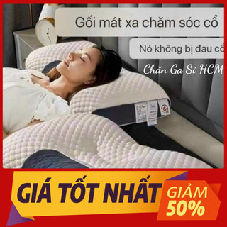 📢GIÁ HỦY DIỆT📢 Gối Spa Massage Thiết Kế Công Thái Học Nâng Đỡ Cổ Vai Gáy, Chống Ngáy, Gối Nằm Thấp