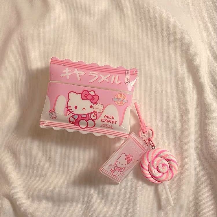 Ốp điện thoại hình Hello Kitty bằng silicon hoạt hình Tương thích cho AirPods 1 / 2 / 3 / Pro 2 Vỏ bảo vệ tai nghe không dây TPU