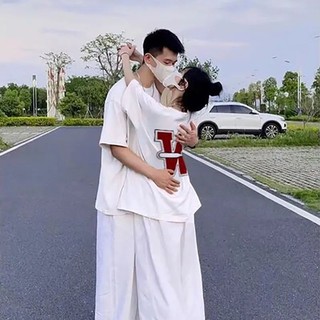 Áo thun Cotton tay lỡ phong cách mùa hè nam nữ
