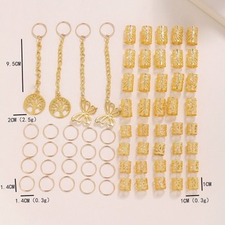 Set Phụ Kiện Vòng Tóc Kiểu DREADLOCK, Set Charm Đính Tóc Phong Cách VIKING HaminStore