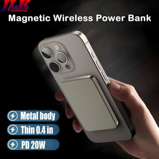 [JLK] 10000mAh Metal Magnetic Power Bank PD20W sạc dự phòng for iPhone 17 ProMax 16 15 14 13 S26 Ultra Pura 70 Note 13 Nova 12 Sạc dự phòng không dây từ tính bằng kim loại Bộ sạc nhanh mỏng Pin phụ