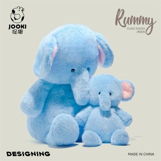 Dễ Thương rummy Tuyệt Vời Bé Voi Sang Trọng Đồ Chơi Búp Bê Búp Bê Sự Kiện Quà Tặng Màu Xanh Nhẹ Nhàng