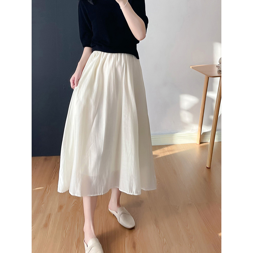 Suxi Thời Trang Mới Thường Ngày Mùa Hè Đa Năng Thời Trang Cao Cấp Nữ Chữ A Giữa Chiều Dài Váy Ngắn 240502