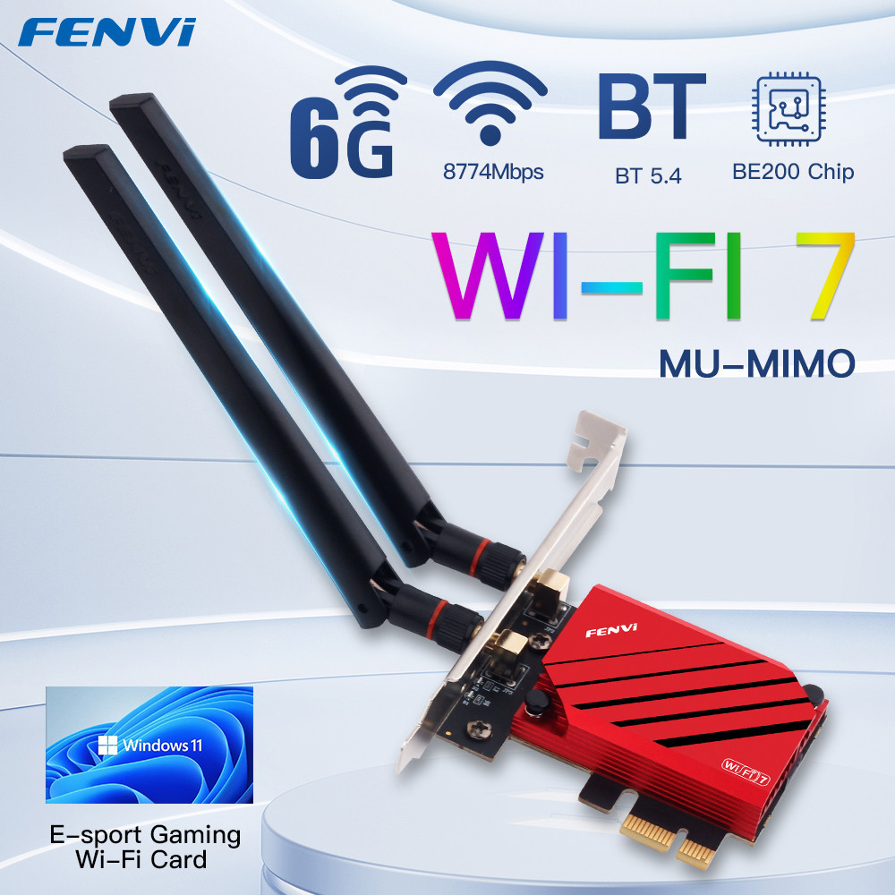 Fenvi WiFi 7 FV-BE8800 Bộ chuyển đổi không dây Intel BE200 Pcie ...