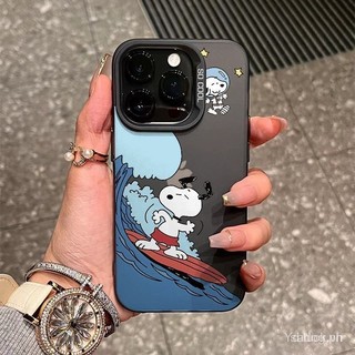 Ốp Điện Thoại Snoopy Lướt Sóng Biển Đơn Giản Thích Hợp Cho Iphone15 14 13 12 11 promax 7 / 8plus 11 12 14 15Promax XR XS XSMAX Vỏ Bảo Vệ Điện Thoại Chống Va Chạm Mờ XERG