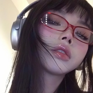 Retro Hộp màu đỏ trong suốt hình bầu dục kệ kính lõm hình nữ Y2K gương chiếu sáng phẳng