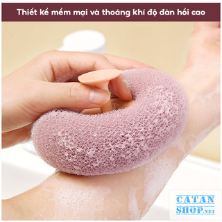 Cục Bông Tắm Massage Gắn Tường, Tẩy Da Chết, Bông Tắm Tròn GD818-BnTam