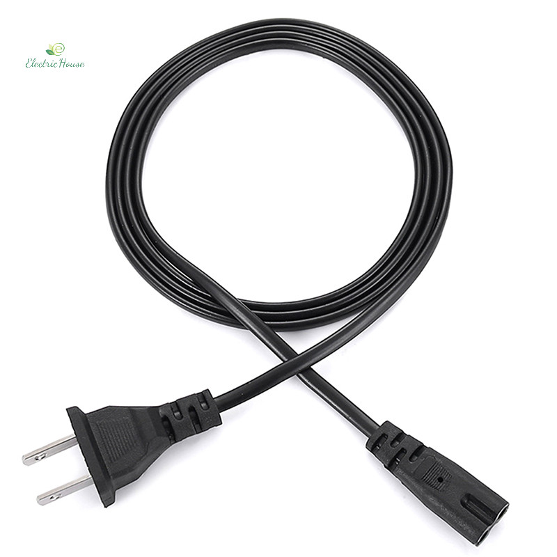 [Nhà Điện] Cáp Nguồn EU 2pin IEC320 C7 Dây Nối Dài Nguồn Cho Laptop Sạc Máy In Loa Vô Tuyến mới