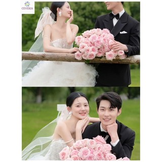 Bó hoa mẫu đơn siêu lớn dùng Chụp ảnh  bó hoa hồng cầm tay dưỡng ẩm, mô phỏng đạo cụ chụp ảnh cổ điển Hàn Quốc