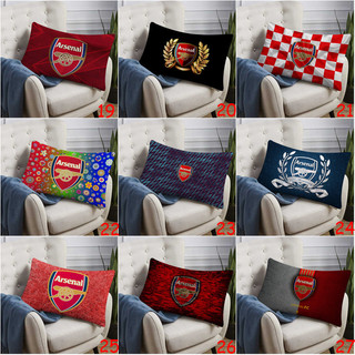 Câu lạc bộ bóng đá Arsenal Logo hình chữ nhật Vỏ gối in bên cạnh Đệm Polyester Trang trí ghế Sofa tại nhà (Không có lõi)