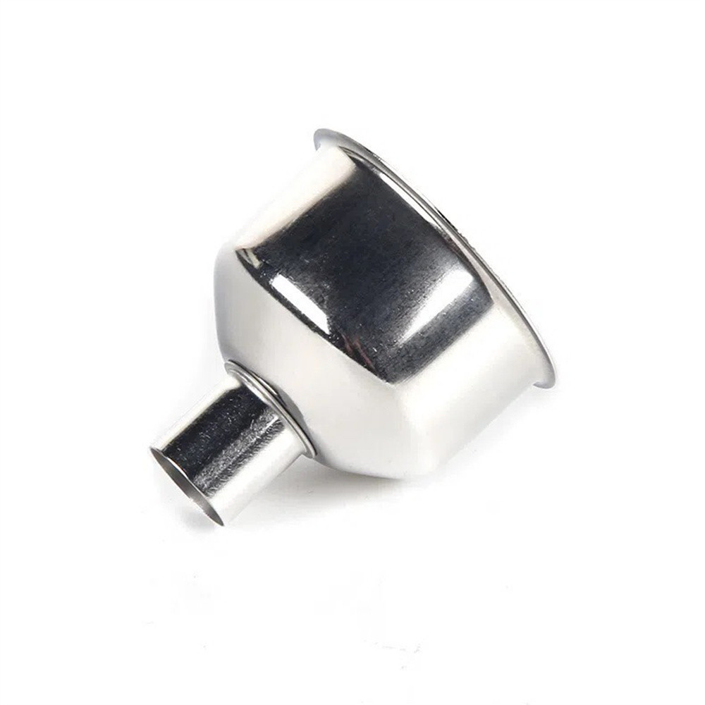 Ảnh Phễu thép không gỉ di động Aubess Phễu miệng nhỏ/lớn Vật dụng nhà bếp cần thiết để rót dầu và chiết rót chai 3