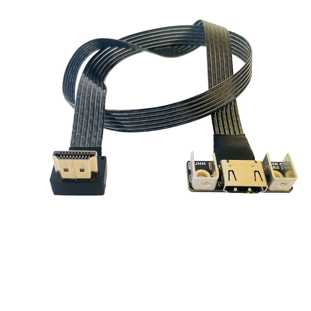 Jmt HDMI tương thích 2.1 48Gbps Cáp chuyển đổi Video tích hợp Cáp mở rộng không mất mạ bạc 4K240hz cho vỏ ITX Cáp HD