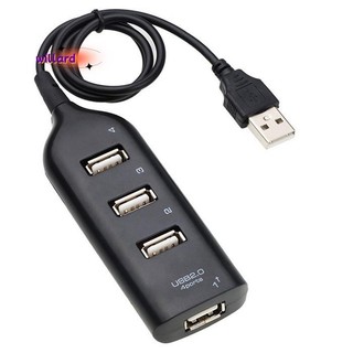 Usb Hub 2.0 Đa USB Tốc Độ Cao Hub Splitter 4 Cổng USB Hub Adapter Cho Laptop Thu Phụ Kiện Máy Tính Màu Đen