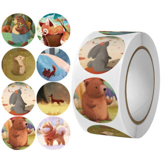 Cuộn 500 Sticker - Hoạt Hình Ngộ Nghĩnh, Quà Tặng, Chúc Mừng Sinh Nhật, Anime [11-20]