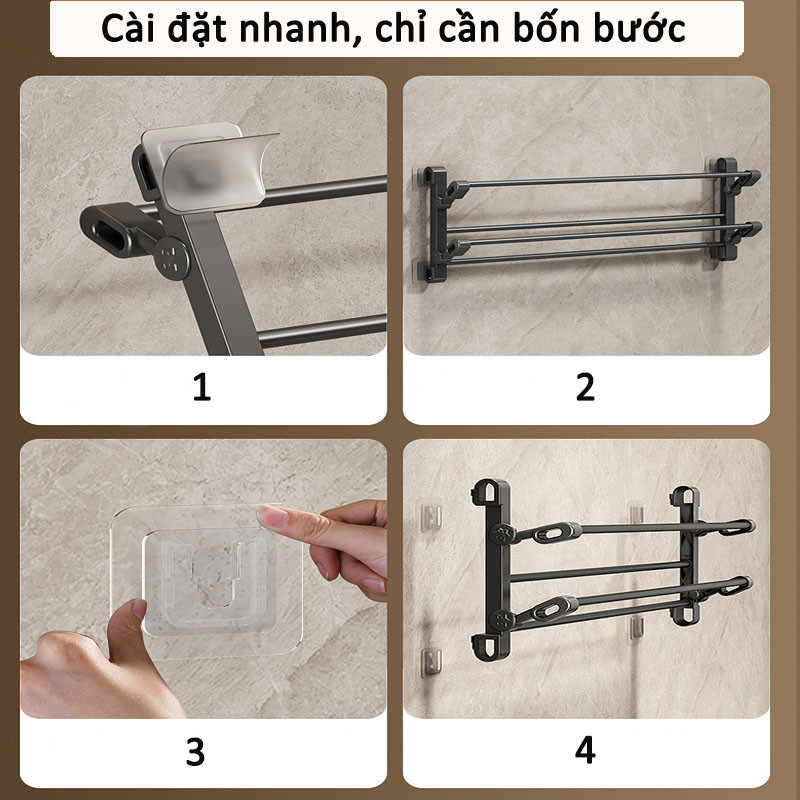 Giá để giày không đục lỗ treo tường, giá để giày không đục lỗ có thể gập lại, thích hợp cho phòng khách và phòng tắm...
