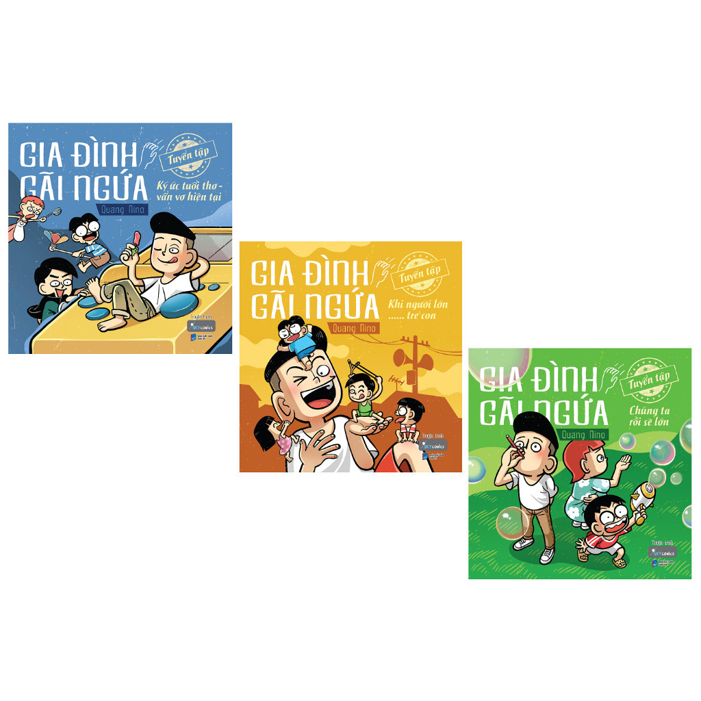 Sách - Combo 3 Cuốn: Gia Đình Gãi Ngứa (Ký ức tuổi thơ + Khi người lớn...trẻ con + Chúng ta rồi sẽ lớn) (AZ Việt Nam)