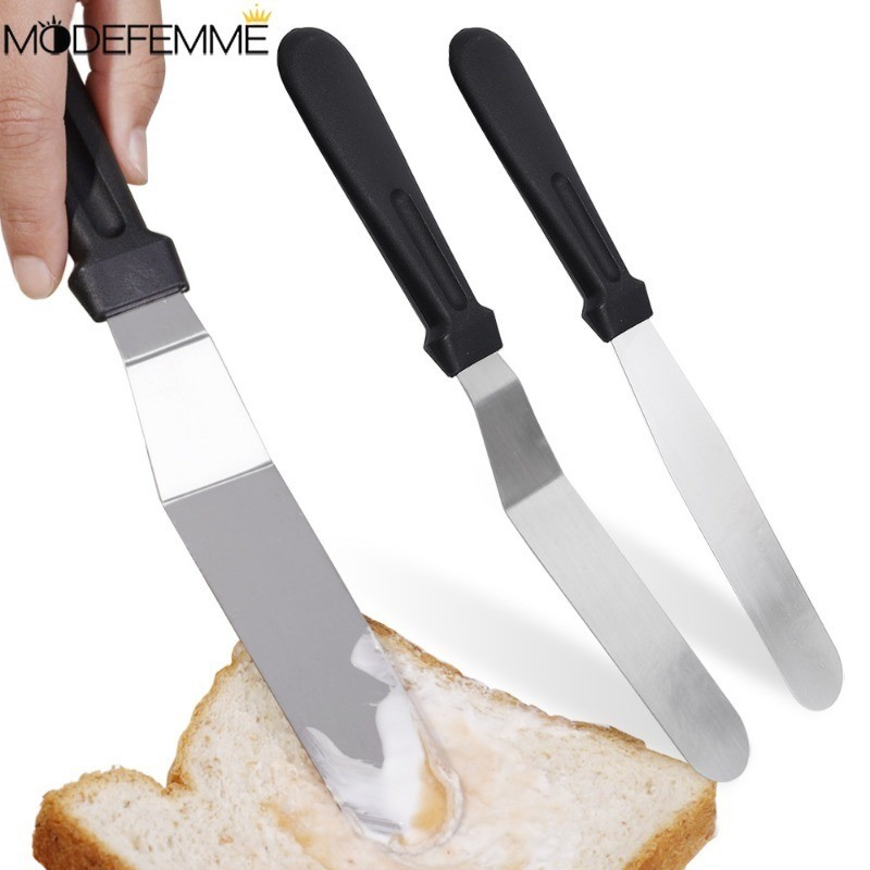 [Đặc sắc] Dụng cụ cạo kem - Đồ dùng nhà bếp - Dụng cụ làm bánh tại nhà - Xẻng lật bánh Pancake - Spade áp dụng nước sốt trái cây - Thìa bơ bánh mì - Chịu nhiệt, Tay cầm dài