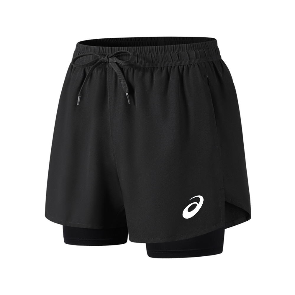 Quần Short Chạy Bộ Mới Nam Thể Thao Marathon Đường Đua Và Trường Nhanh Khô Lót Chạy Giả Hai Miếng Tập Thể Dục