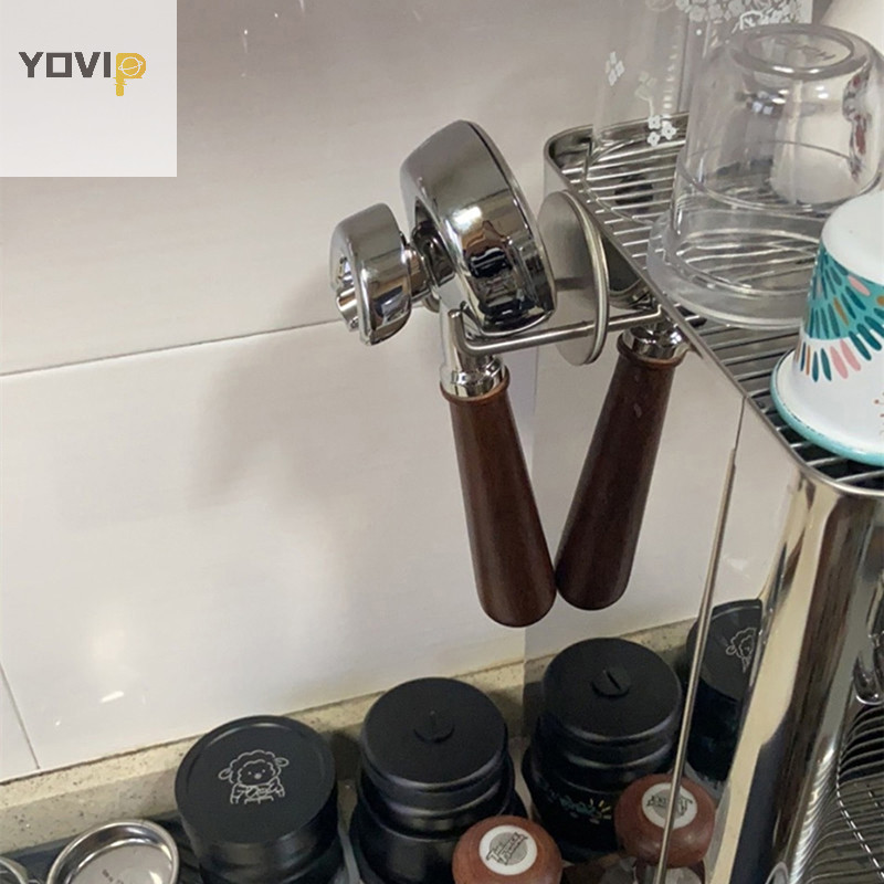 Yovip Tự Dính Đáy Cà Phê Portafilter Giá Treo Tường Cà Phê Đáy Lọc Giá Đỡ VN