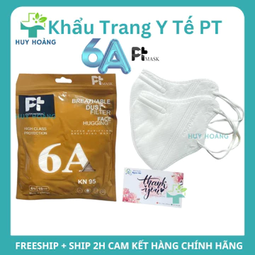 Khẩu trang 6A PT chống nắng 50 chiếc 4 lớp, khẩu trang lọc bụi mịn che hết mặt có túi zip cao cấp